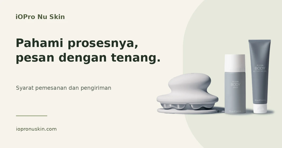 Panduan syarat pemesanan dan pengiriman paket iOPro